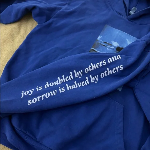 Harry Hudson Merch Hihfy Blue Hoodie Men Size Large RARE - Picture 7 of 8